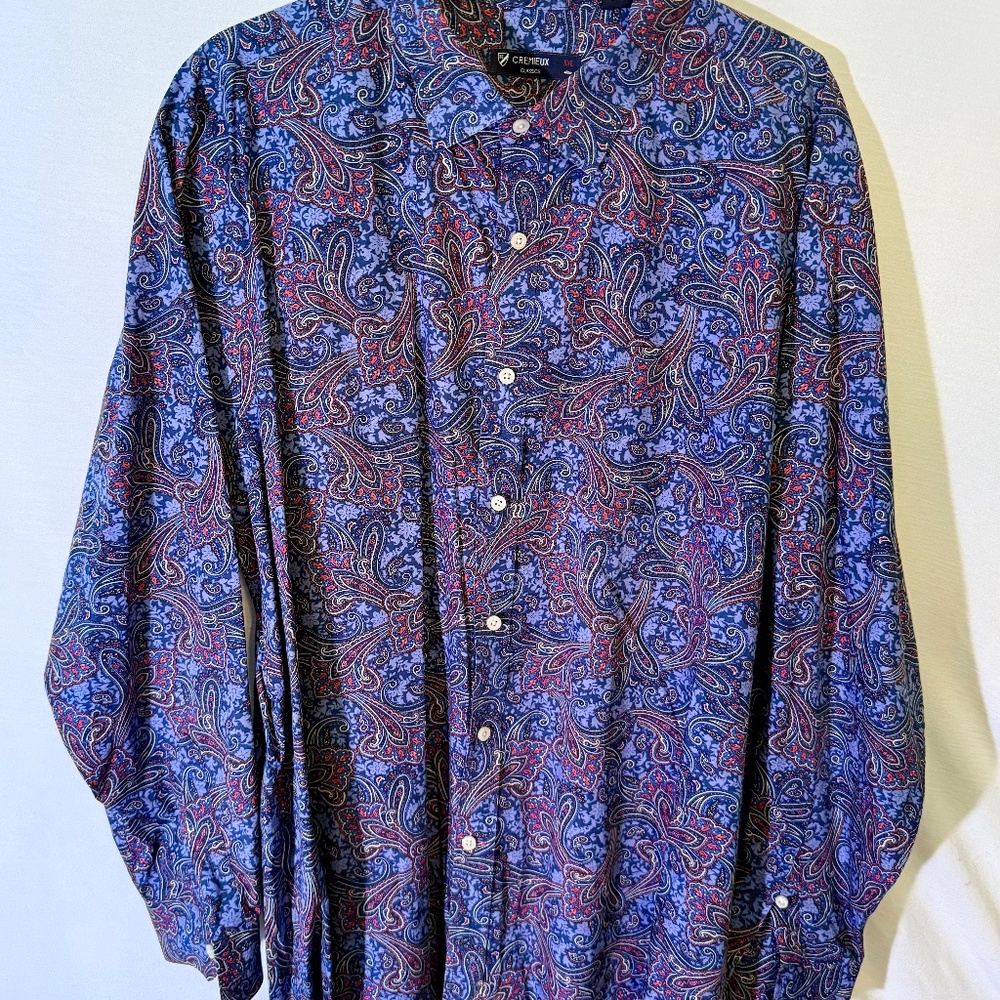 Daniel Cremieux Blue & Red Paisley Button-Down